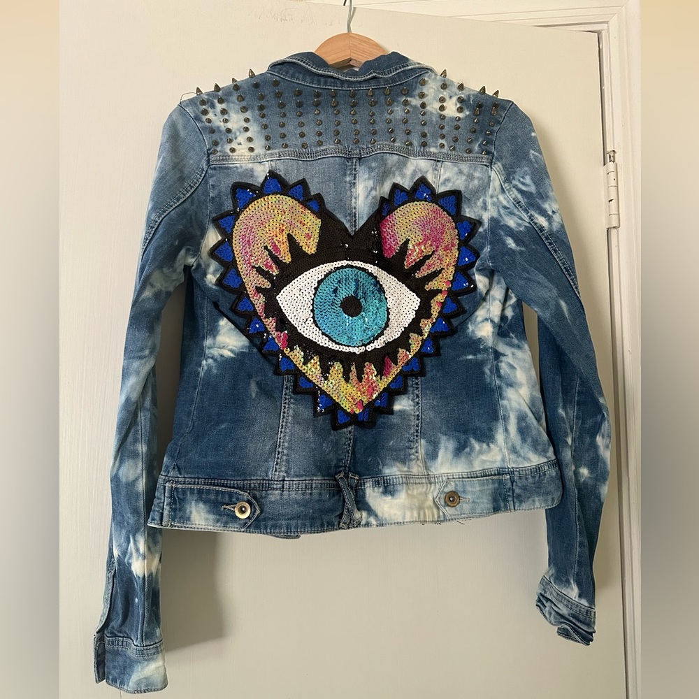Handmade 1 of a kind Jean Jacket